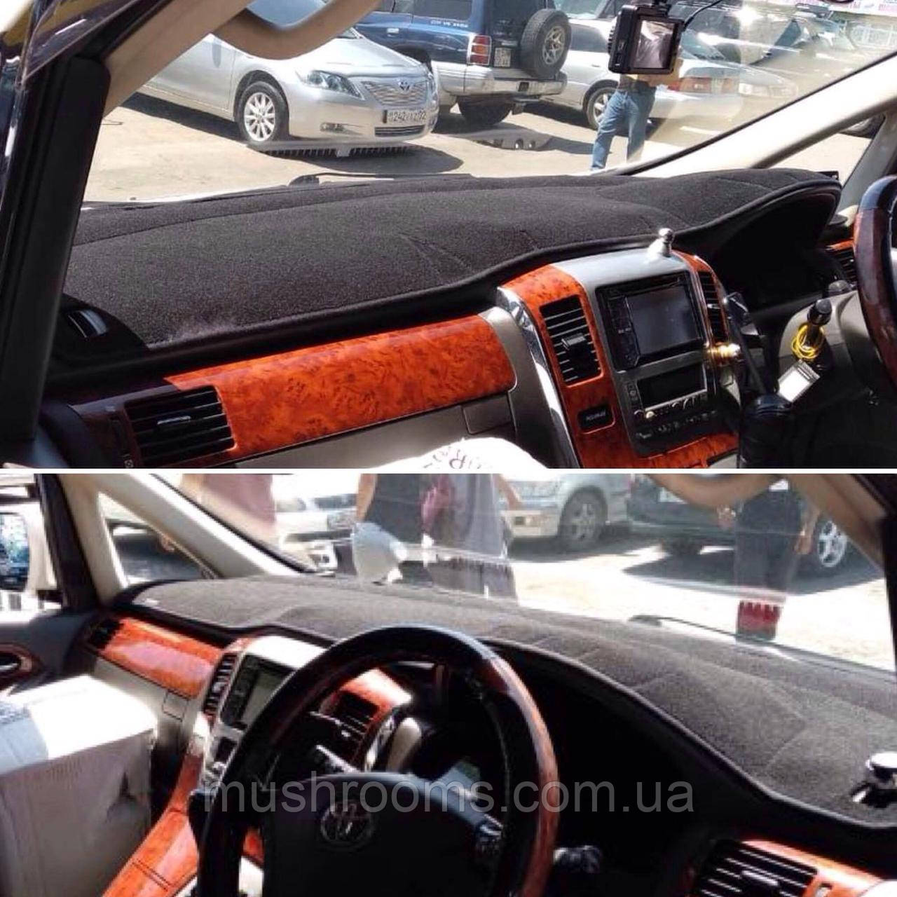 Накидка на торпеду Toyota Alphard 2011-2015 чохол килимок накидка на панель приладів Тойота Альфард