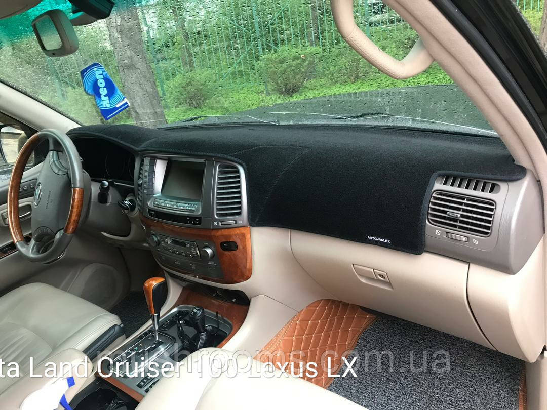 Накидка на торпеду TOYOTA Land Cruiser 100 1998-2002 чохол килимок накидка на панель приладів Тойота Ленд Круізер
