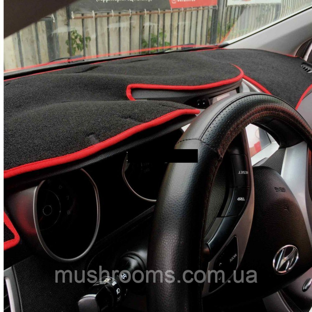 Накидка на торпеду Hyundai Elantra/Avant 5 пок. MD 2011-2014 чохол килимок накидка на панель приладів Хюндай, фото 1