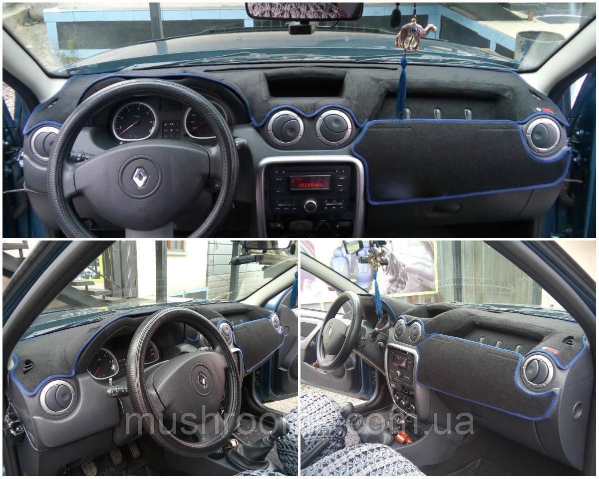 Накидка на панель приладів Renault Duster 1 пок. 2012-2015 Чохол/накидка на торпеду авто Рено Дастер