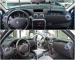 Накидка на панель приладів Renault Duster 1 пок. 2012-2015 Чохол/накидка на торпеду авто Рено Дастер