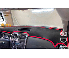 Накидка на панель приладів RENAULT Logan/Sandero 2012+ Чохол/накидка на торпеду авто Рено Сандеро