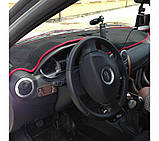 Накидка на панель приладів RENAULT Logan 1 к. 2004-2008 Чохол/накидка на торпеду авто Рено Логан, фото 3