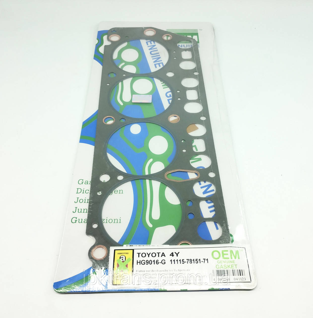 Прокладка головки двигуна TOYOTA 4Y OEM № 111157601471, 11115-76014-71