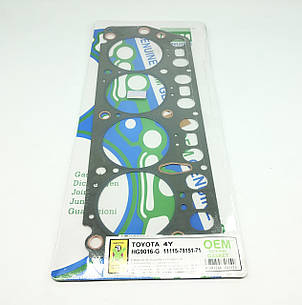 Прокладка головки двигуна TOYOTA 4Y OEM № 111157601471, 11115-76014-71, фото 1