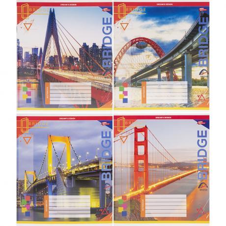 Зошит кольоровий 12 листів, клітина "3700" N MZOPT