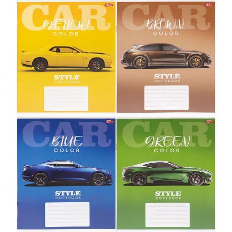 Зошит кольоровий 12 листів, клітина "3704" M MZOPT