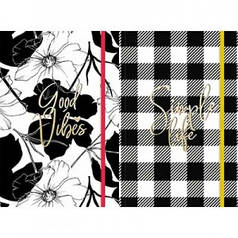 Зошит А5 96арк 3 види лініювання білий блок інтегр. 80г/м2 софт тач + тисненн A5-IC-096-797