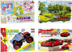 Альбом для малювання А4 8арк скоба 110г/м2 TIKI 50201-TK