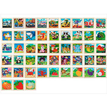 Дерев'яна іграшка Пазли 9 деталей MD1505 G-Rich