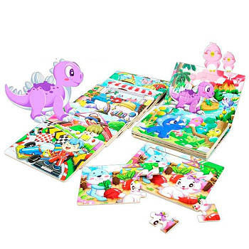 Дерев'яна іграшка Пазли 12 деталей MD1354 G-Rich