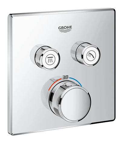 Термостат прихованого монтажу на 2 споживачі Grohe Grohtherm SmartControl (29124000), фото 1