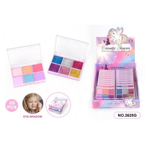 Косметика набір тіней 2 вида 2625G 20шт. в коробці 21.5*8.5*17 см