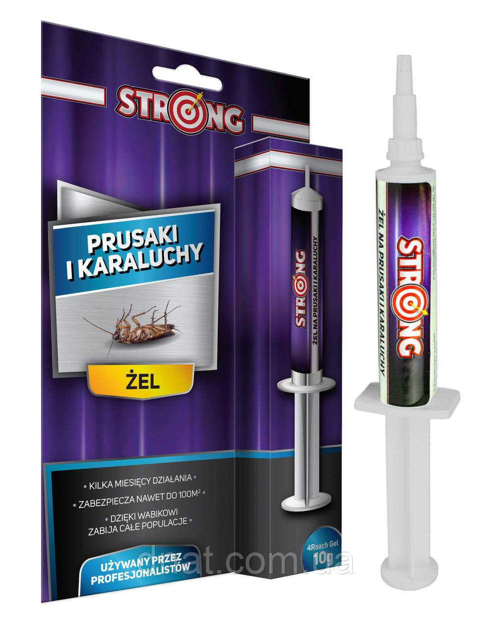Гель від тарганів та лусківниць Strong, 10 г