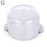 Скляна кастрюля із жароміцного скла 2,5 л, фото 4