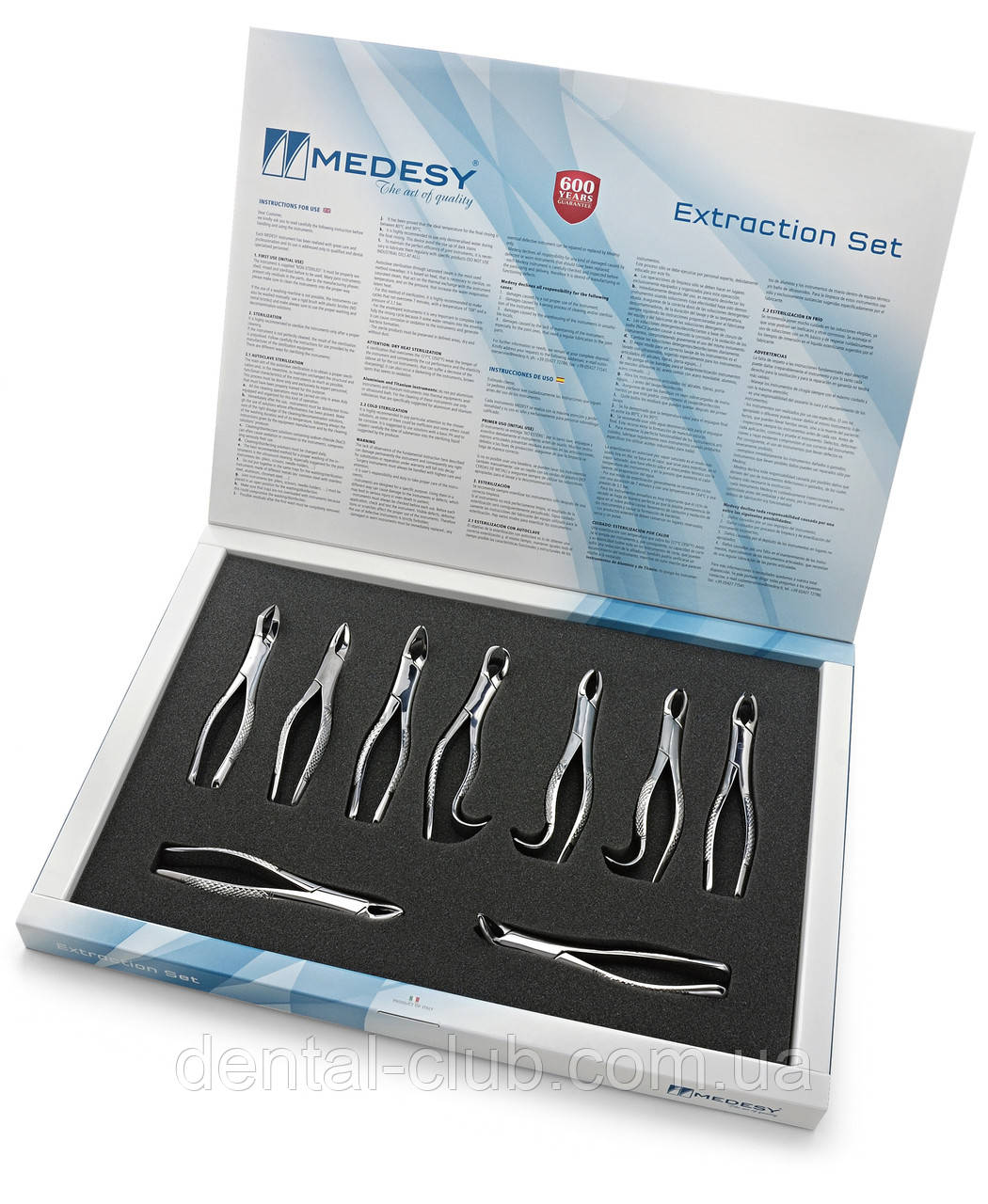 Набір щипців хірургічних для видалення зубів для дітей Pedodontic АР, Medesy 2650/SET Pedo, фото 1