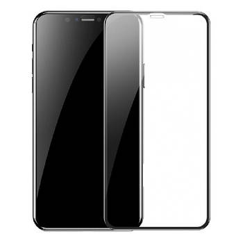 Скло iphone xs max (2018)/11 pro max 6.5 (0.3 мм, 5d/10d, чорне) топ
