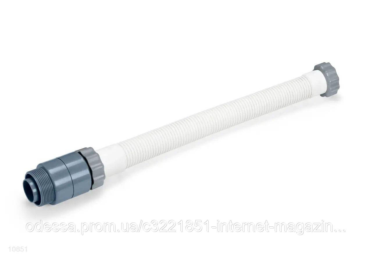 Шланг Intex 10851 (для робота-пилососа, тип: «B», ↔51 см, Ø 38 мм, з гайками Ø50 мм та адаптером, підходить до: Intex 28001)