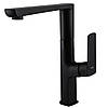 Змішувач для кухні латунний з Г-подібним гусаком TOPAZ LEXI TL 21401-H57-BB Чорний матовий, фото 3