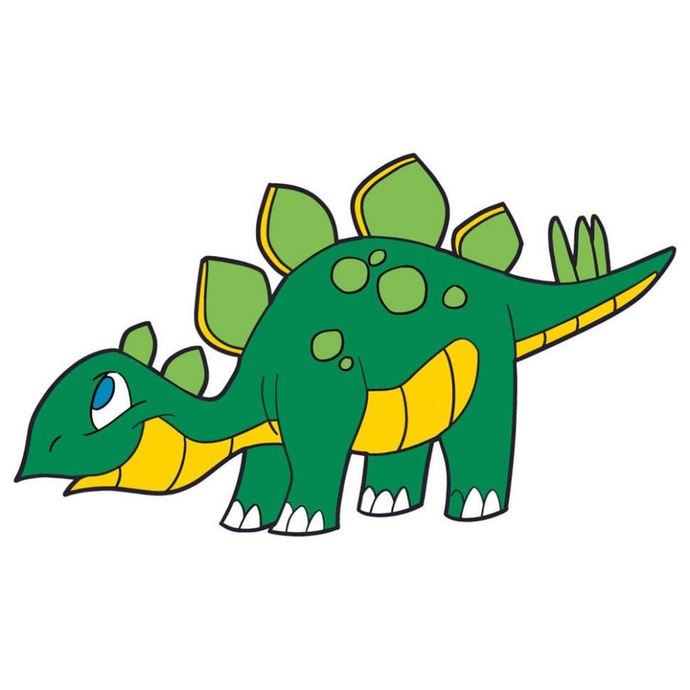 Дитяча розмальовка на полотні "Стегозаврик" 15057-AC 25х30 см, фото 1