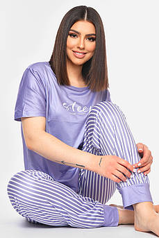 Піжама жіноча бузкового кольору 200567M