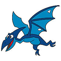 Дитяча розмальовка на полотні "Птерозаврик" 15056-AC 25х30 см