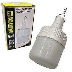 Підвісна акумуляторна лампа 60W LED 5V з гачком USB зарядка, 2400 mAh