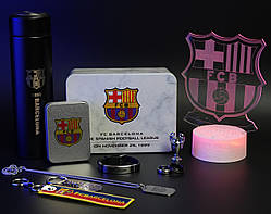 Футбольний набір Барселона (нічник, брелки, браслет, кубок, кулон, кільця) Barcelona - Подарунок футболісту