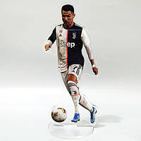 Акрилова фігурка футболіста - Кріштіану Роналду - Ювентус (Cristiano Ronaldo) Подарунок футболісту - 15 см