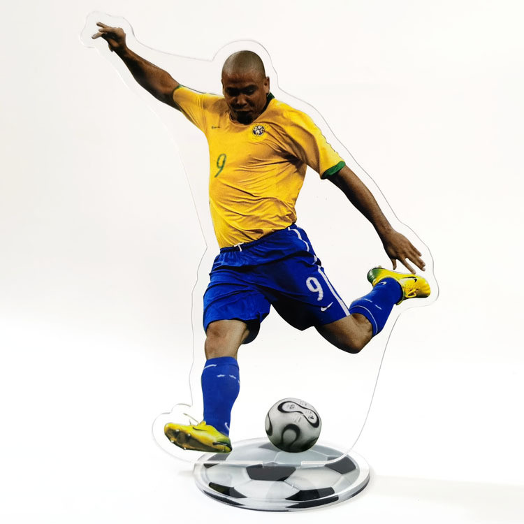 Акрилова фігурка футболіста - Бразилець Роналдо (Ronaldo) Подарунок футболісту - 15 см, фото 1