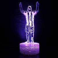 3Д Лампа - нічник - Ліонель Мессі 2 (Lionel Messi) - Подарунок футболісту
