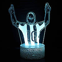 3Д Лампа - нічник - Ліонель Мессі (Lionel Messi) - Подарунок футболісту