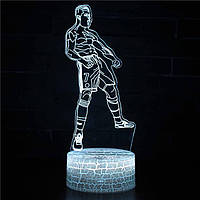 3Д Лампа - нічник - Кріштіану Роналду 2 (Cristiano Ronaldo) - Подарунок футболісту