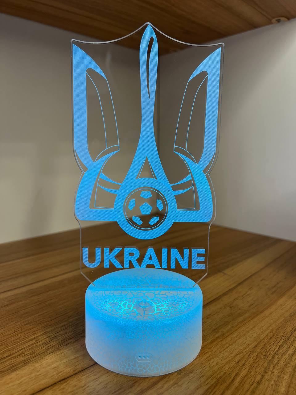 3Д Лампа - нічник - Україна (Ukraine) - Подарунок футболісту, фото 1