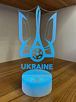 3Д Лампа - нічник - Україна (Ukraine) - Подарунок футболісту