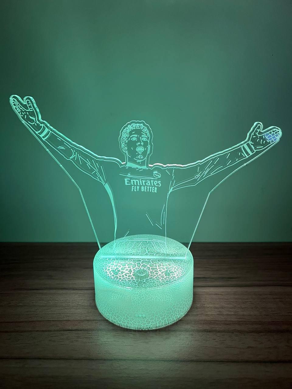 3Д Лампа - нічник - Джуд Белінгем - Реал Мадрид (Jude Bellingham) - Подарунок футболісту, фото 1