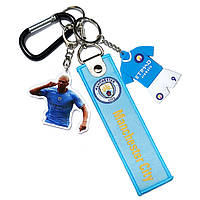 Футбольний брелок - подарунок футболісту - комплект Манчестер Сіті (Manchester City) 2