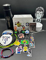 Футбольний набір Неймар (нічник, термос, брелоки, браслети, кубок, фігурка, жетон) Neymar