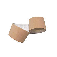 Тейп для підіймання підтримки бюста стрічка для підтягування формування грудей Кінезіо тілесний Бежевий 5 см * 5 м