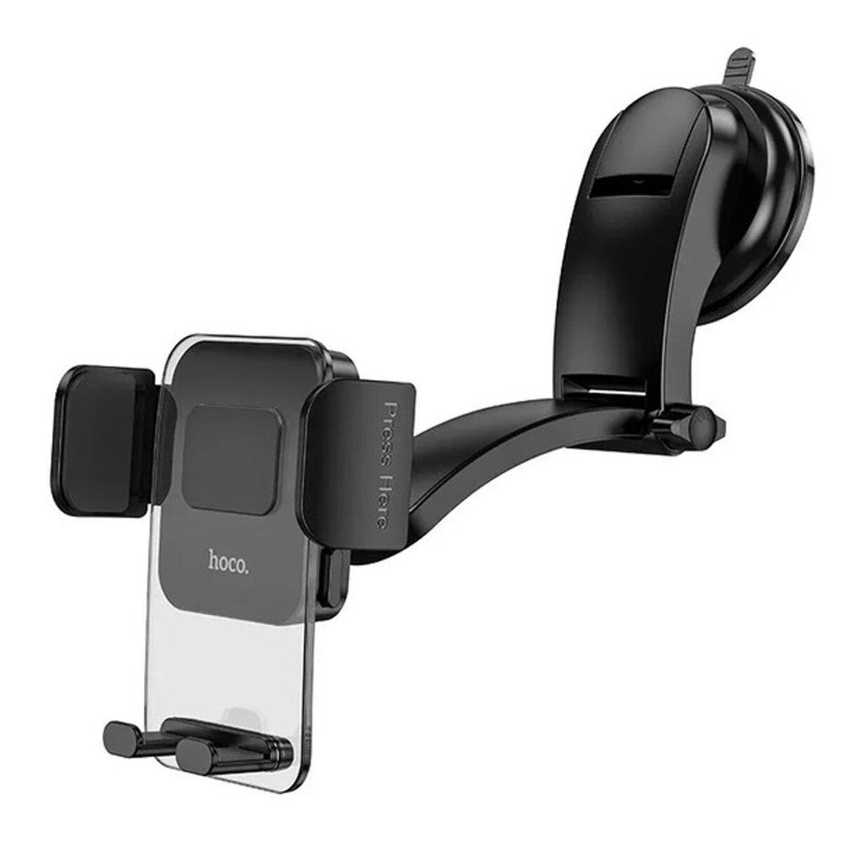 Автотримач для телефона HOCO CA118 Delicate press type center console car holder Space Black