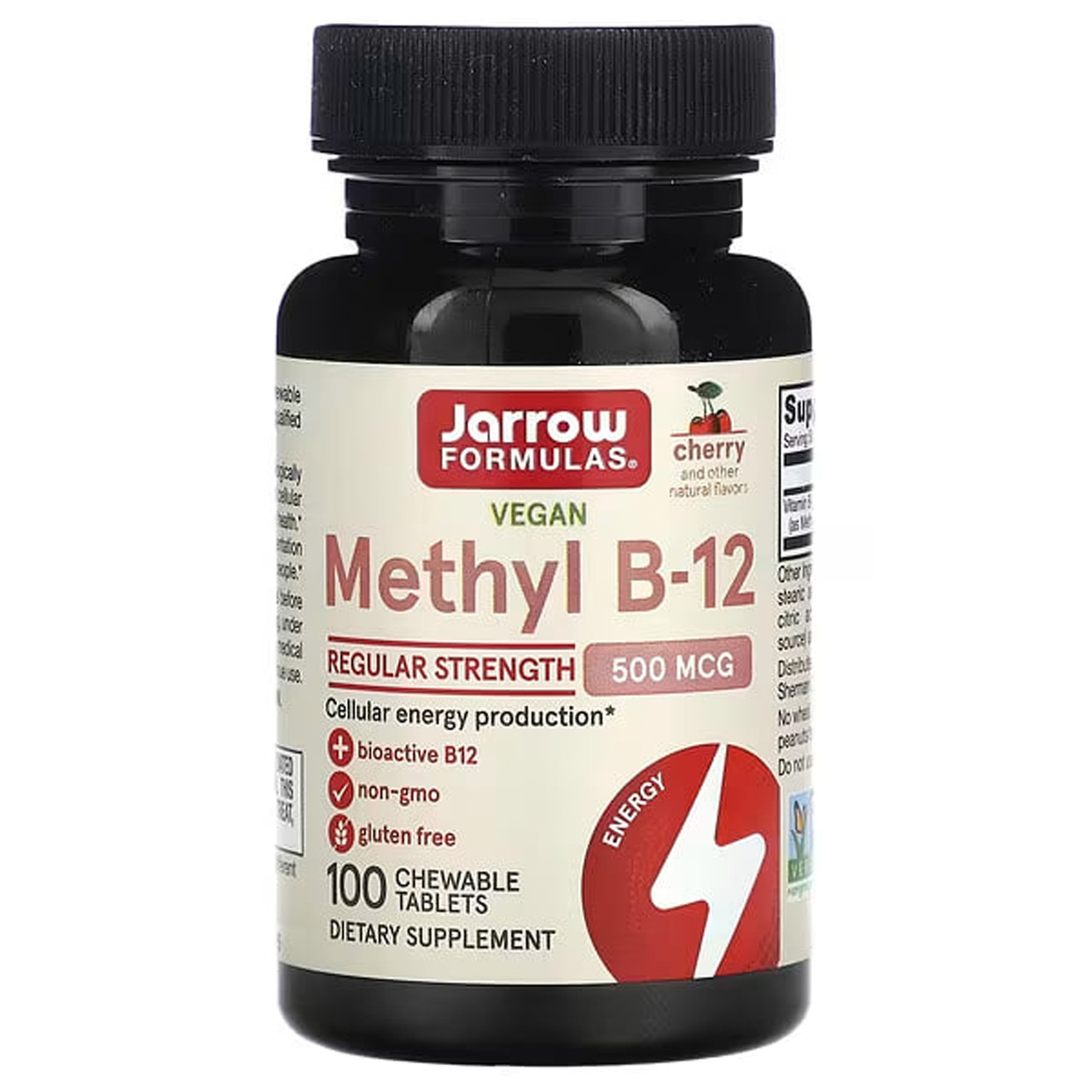 Вітамін В12, Methyl B-12, Jarrow Formulas, 500 мкг, 100 льодяників