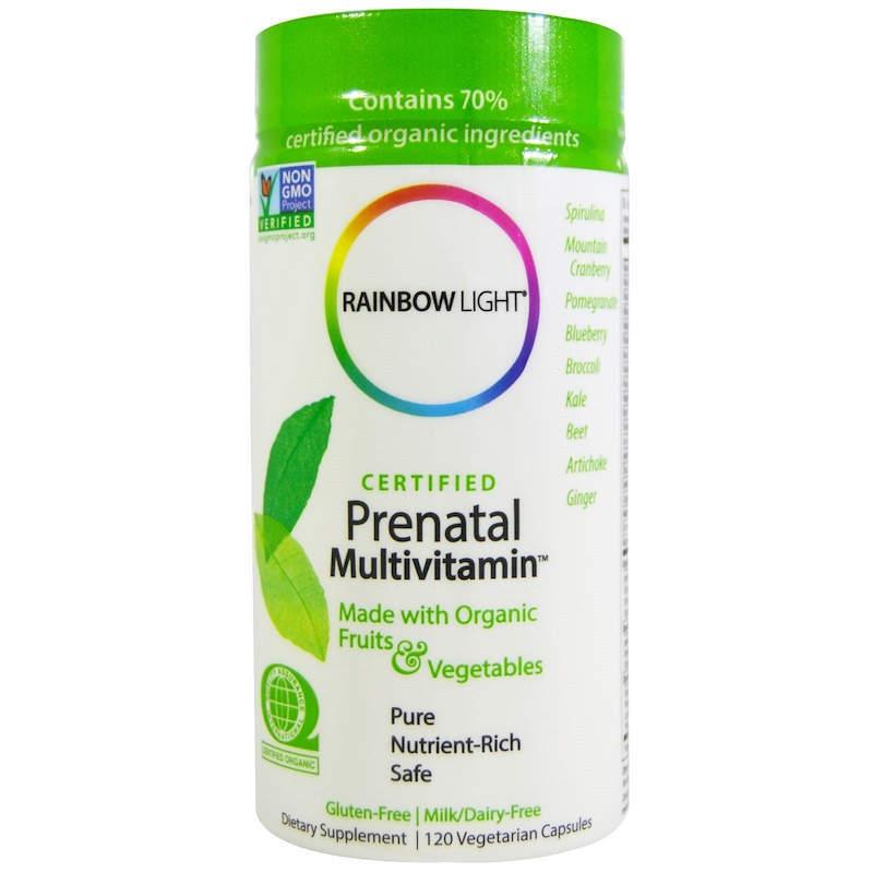 Вітаміни для вагітних, Prenatal Multivitamin, Rainbow Light, 120 капс.