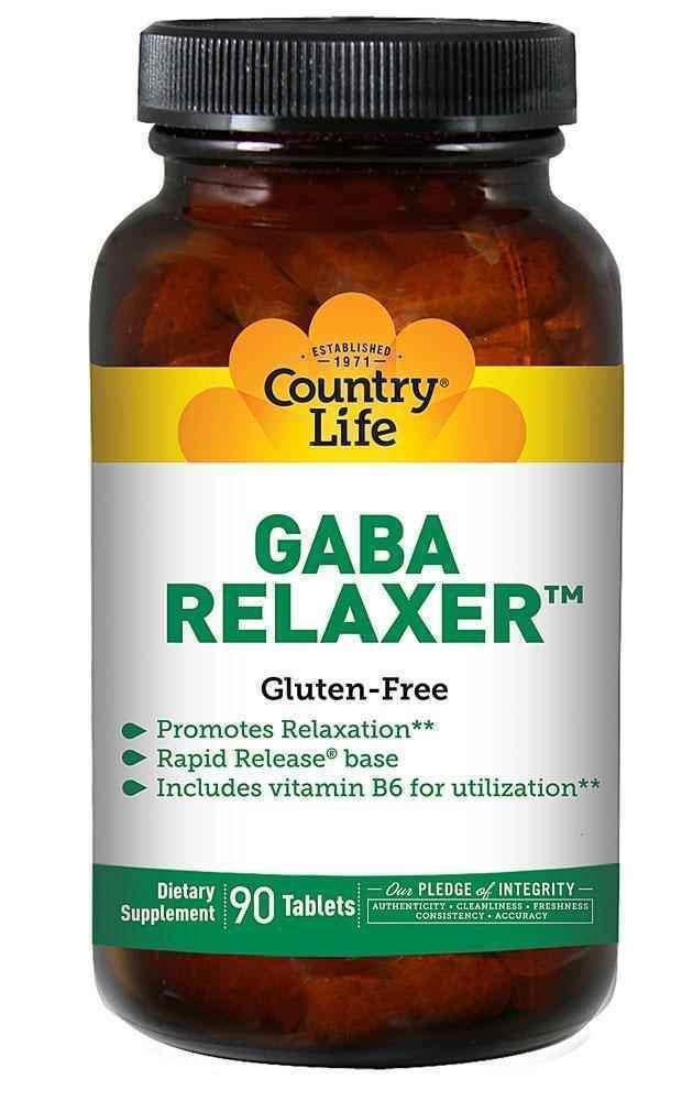 ГАМК релакс, GABA Relaxer, Country Life, 90 таблеток