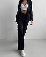 Класичний брючний костюм жіночий піджак і штани 42-44 44-46