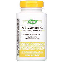 Вітамін С (аскорбінова кислота), Vitamin C-1000, Nature's Way, з биофлавоноїдами, 250 капс.