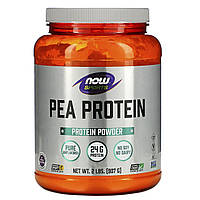 Гороховий протеїн, Pea Protein, Now Foods, Sports, без смаку, 907 г