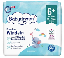 Підгузки Babydream premium Німеччина 6+ (15-21кг) 30шт