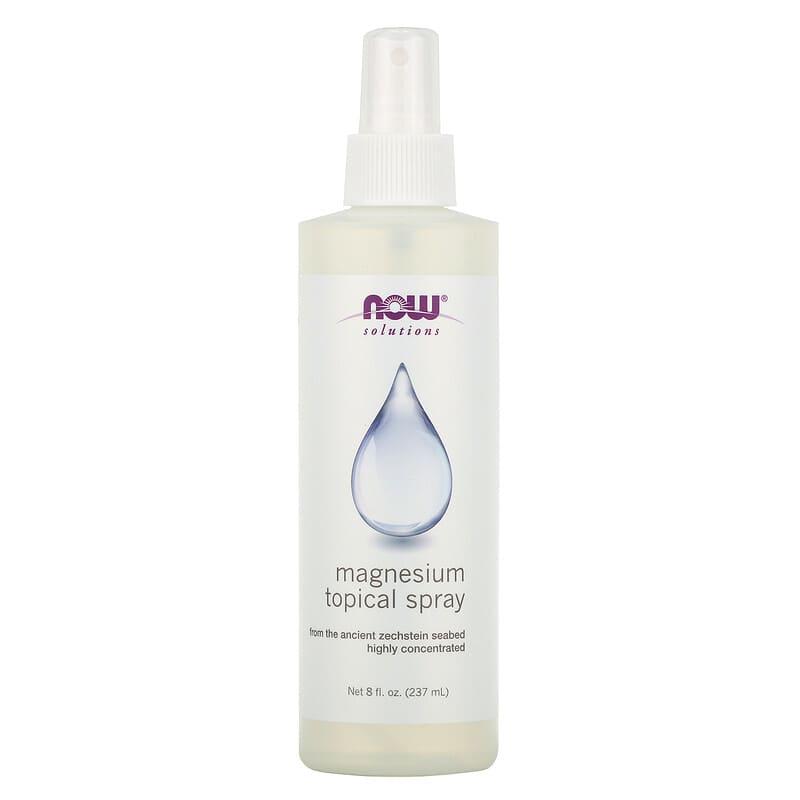 Спрей з магнієм, Magnesium Topical Spray, Now Foods, Solutions, 237 мл