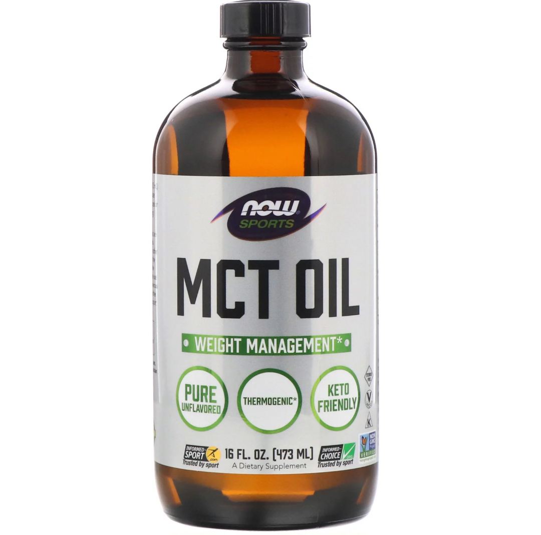 Масло МСТ для схуднення, MCT Oil, Now Foods, Sports, без смаку, 473 мл