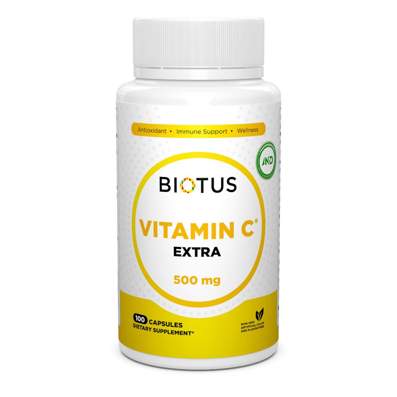 Вітамін С екстра, Extra C, Biotus, 500 мг, 100 капсул